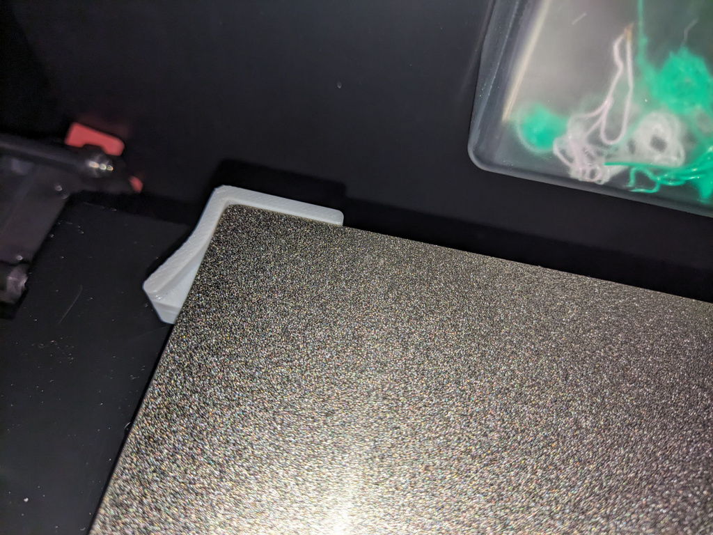 Q1 Pro (rev. 2) Split Build Plate Guide Stop