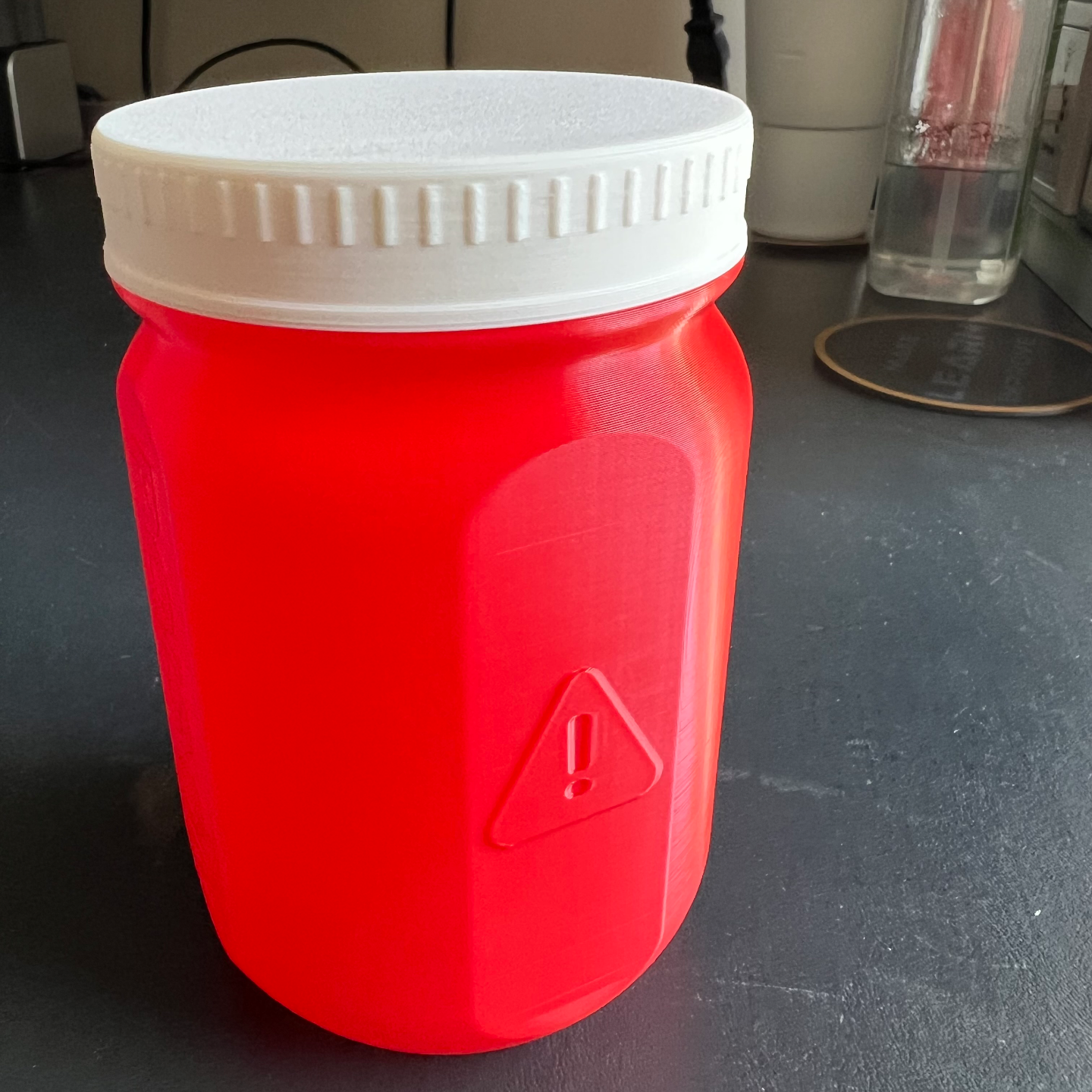 Mason Jar - Marked with 'Poison'