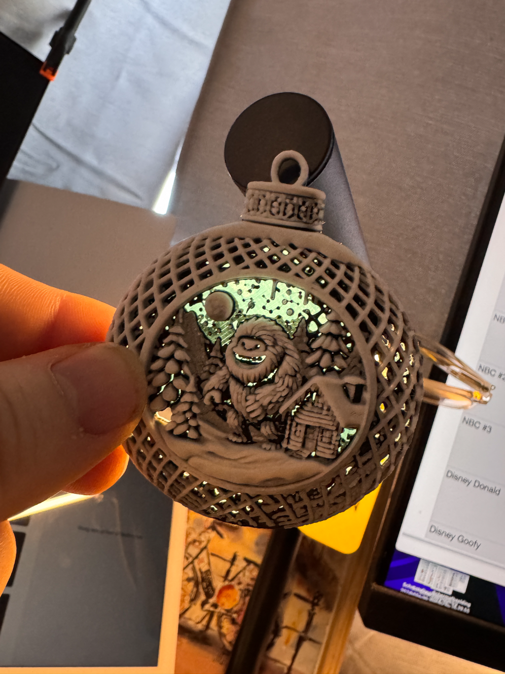 Christmas Yeti Bauble/Ornament