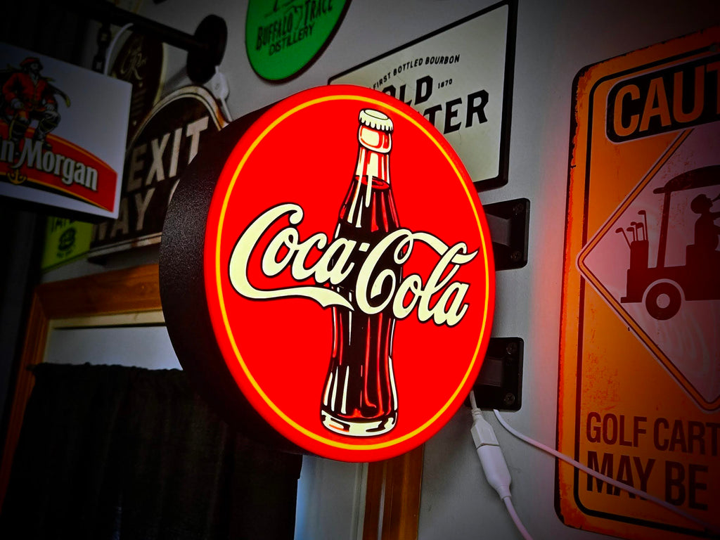 Vintage Coca Cola 2-Sided LED Lightbox Wall Sign