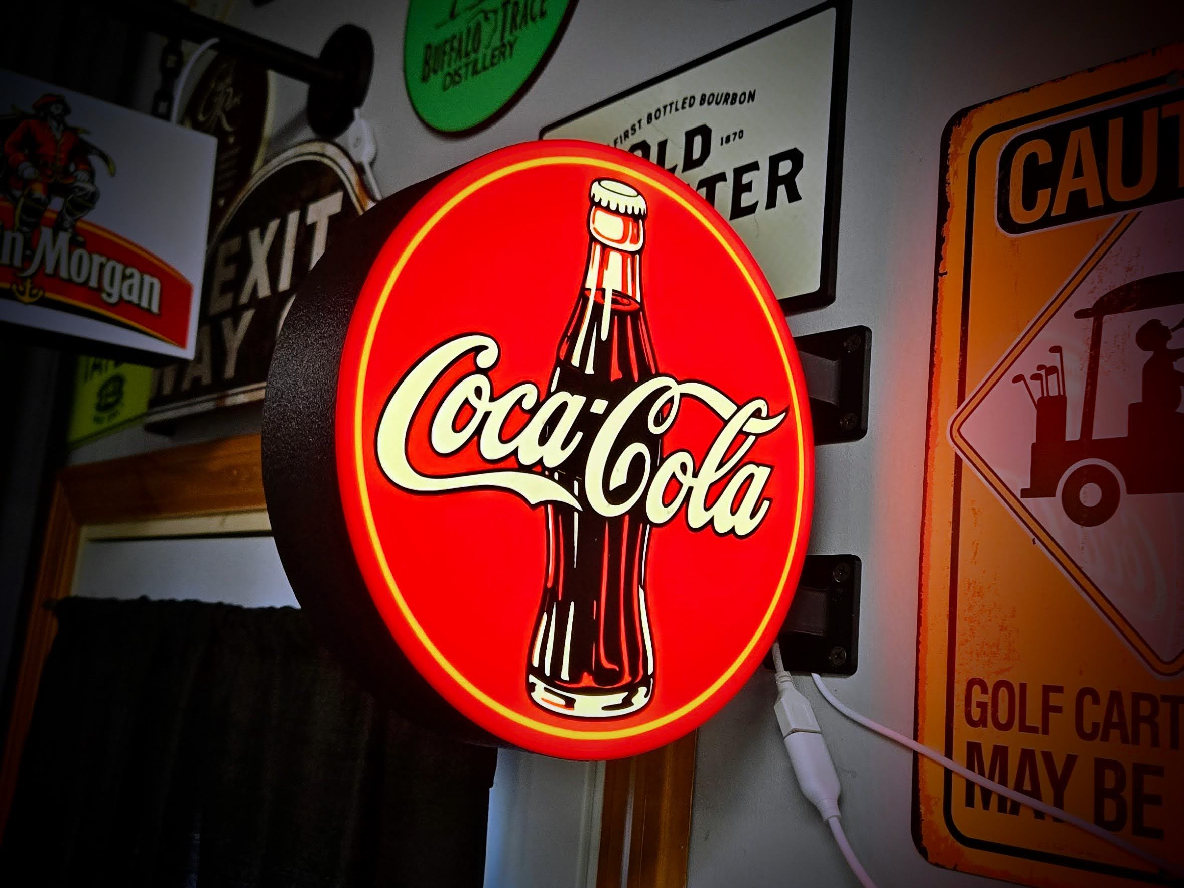 Vintage Coca Cola 2-Sided LED Lightbox Wall Sign