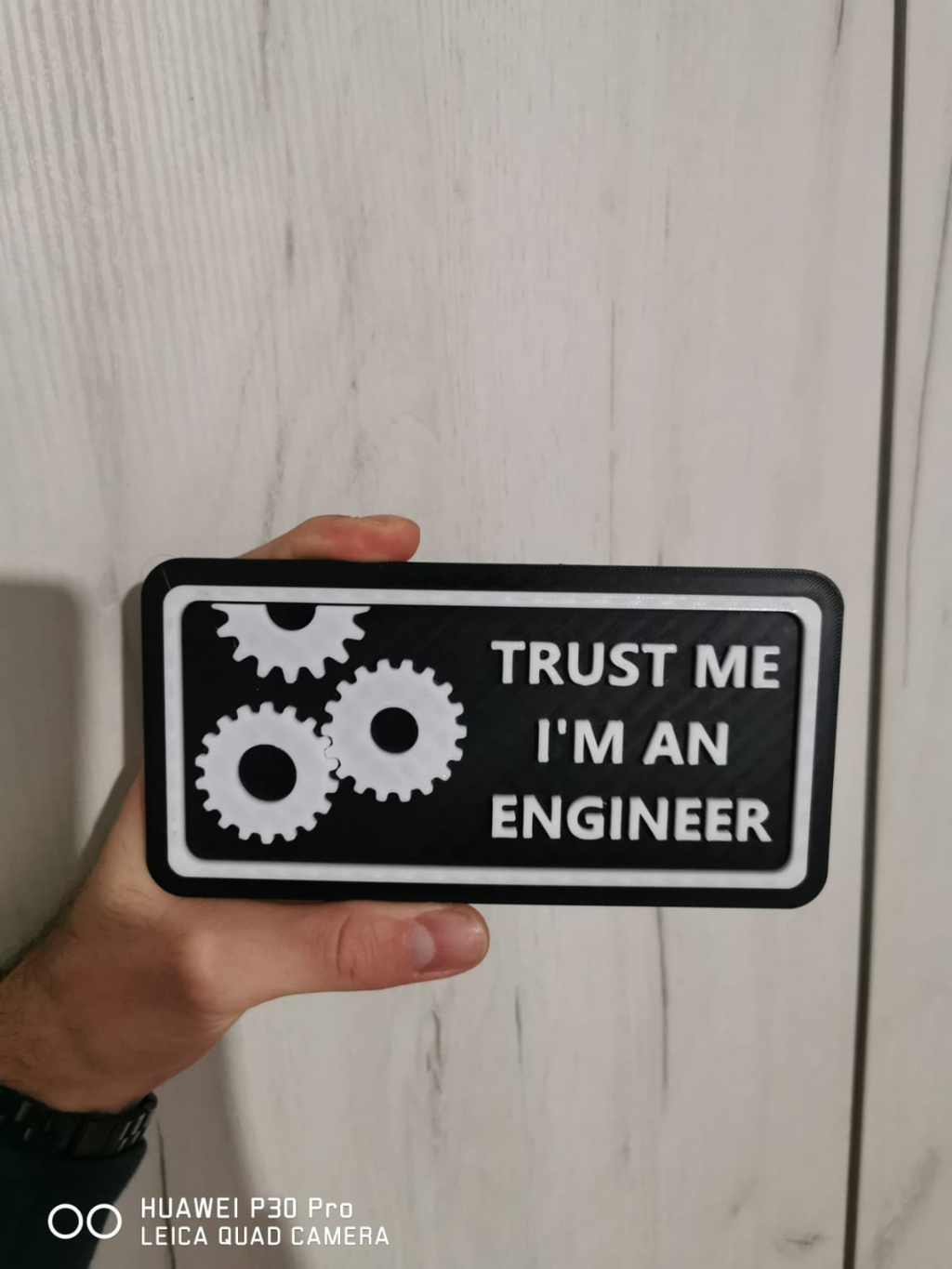 Trust me i'm an engineer Plate