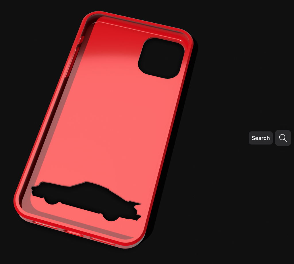 iPhone 11 case with porche g series 81911 cutout