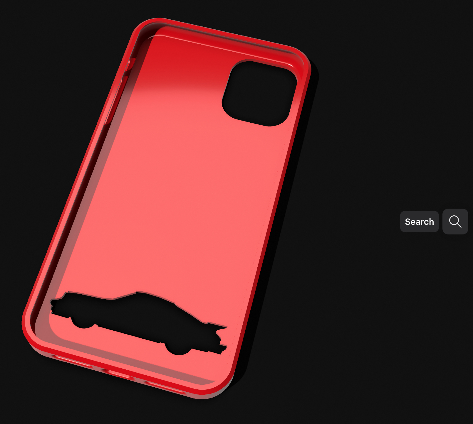 iPhone 11 case with porche g series 81911 cutout