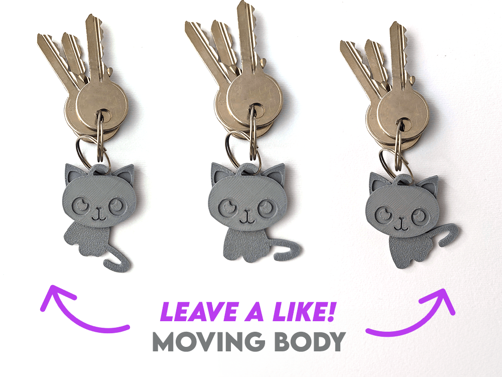 CUTE CAT Keychain