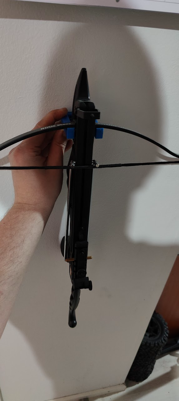 crossbow and bolt wall hanger