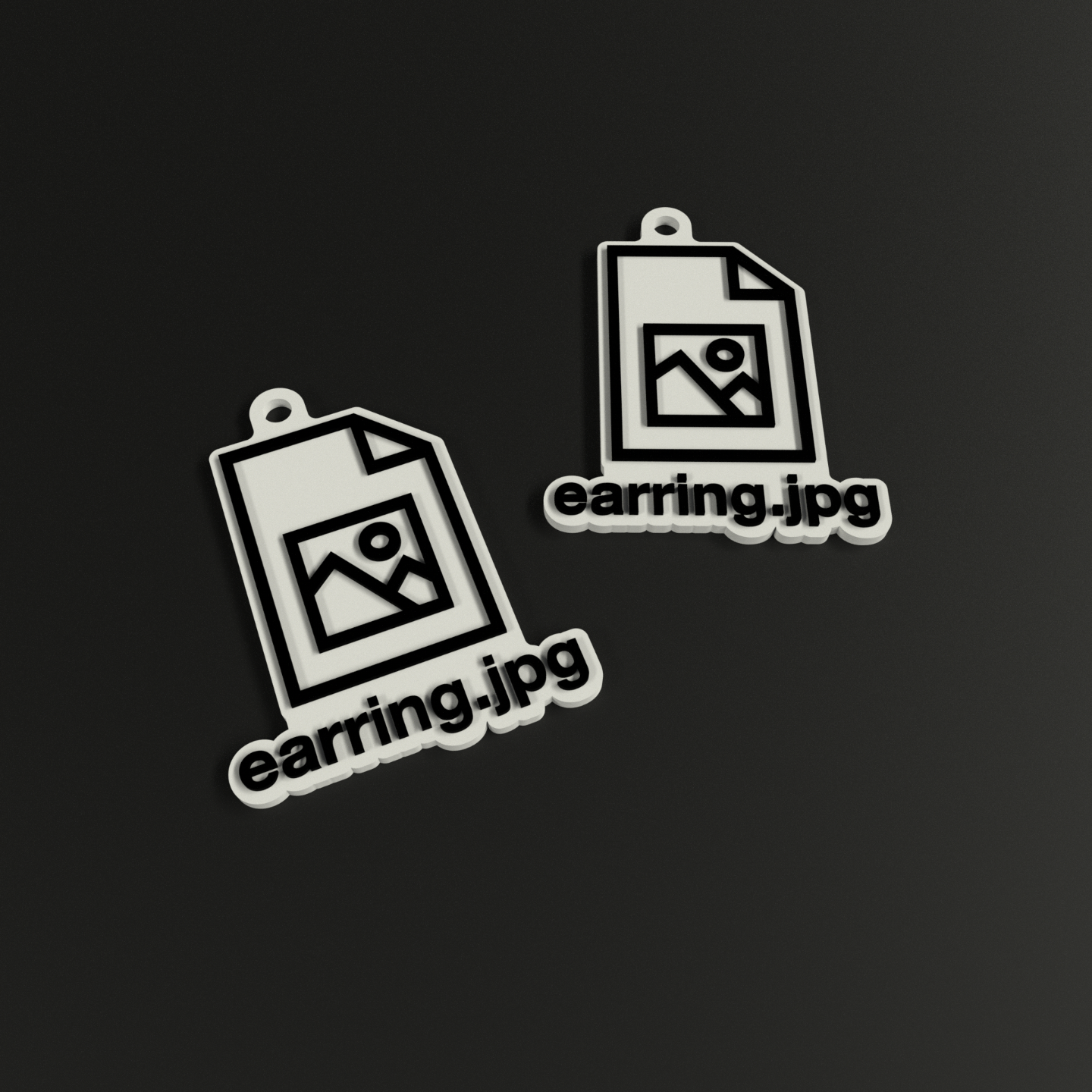 Earrings funny missing file icon