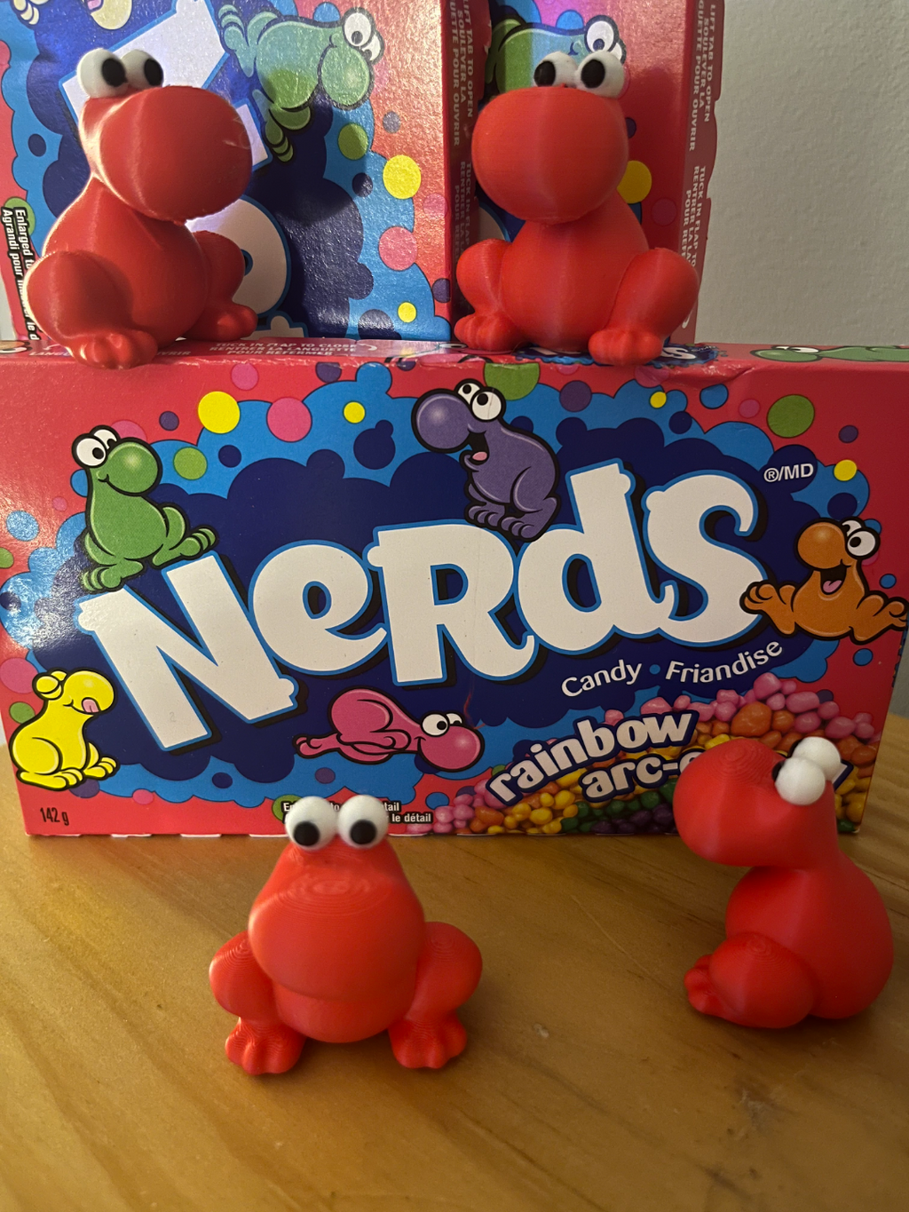 Wonka Nerds inspired candy character 1 - sits flat