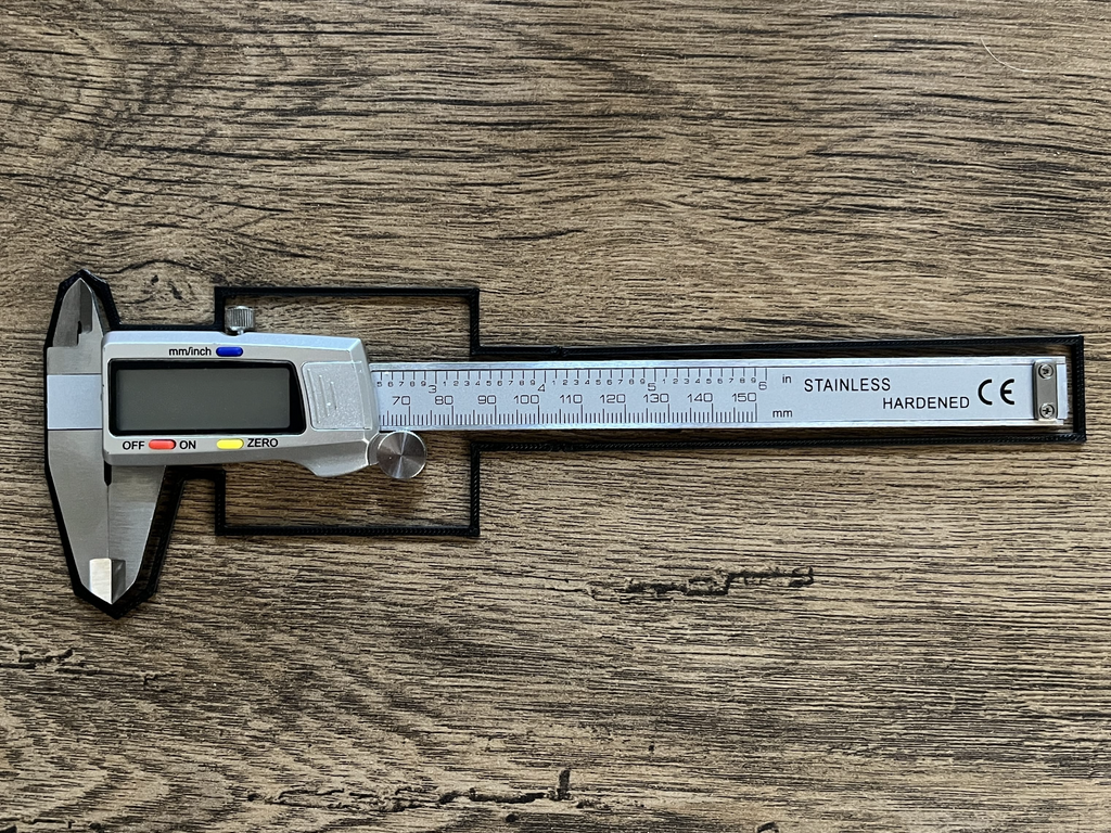 Gridfinity Bin for Digital Caliper