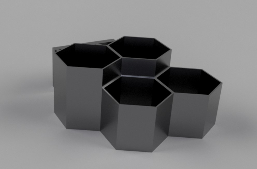 Plant pots wall mount
