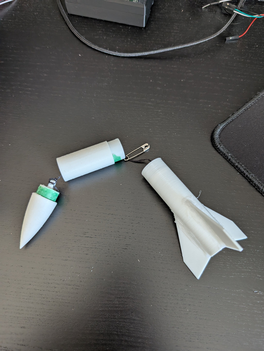 Model rocket for B-class motor