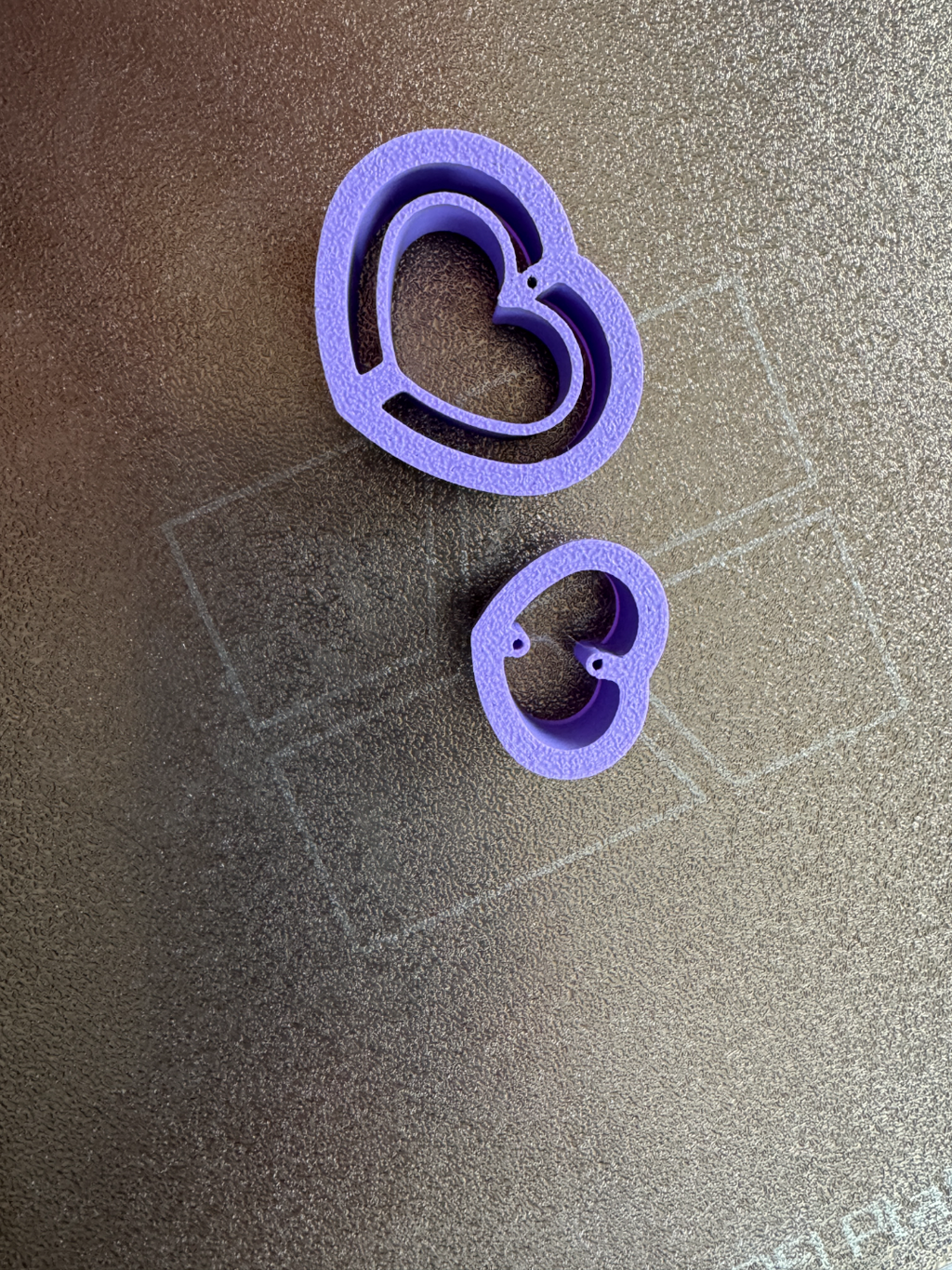 Skinny heart cutout polymer claycutter set *sharp*