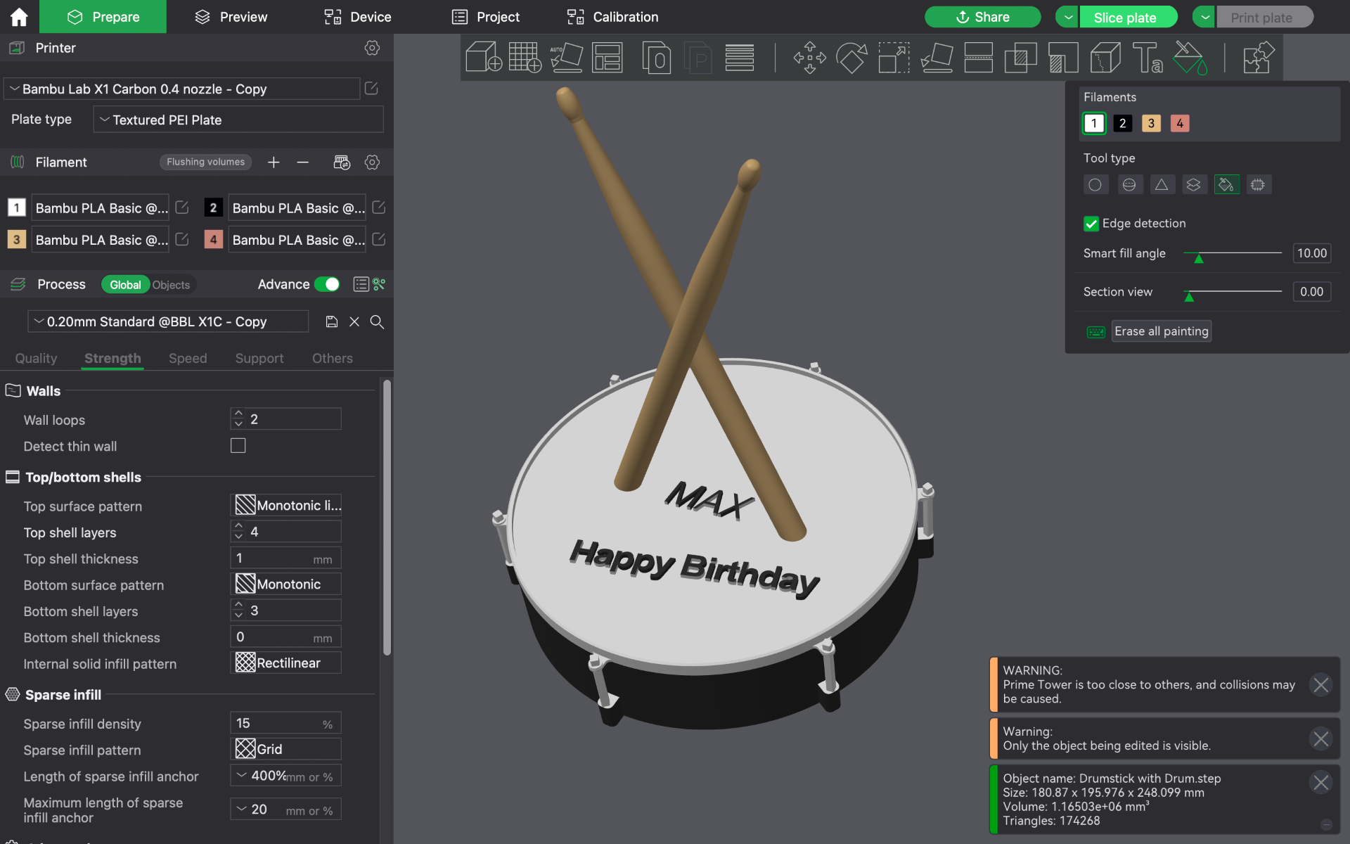 Drum and Drumsticks (Gift)