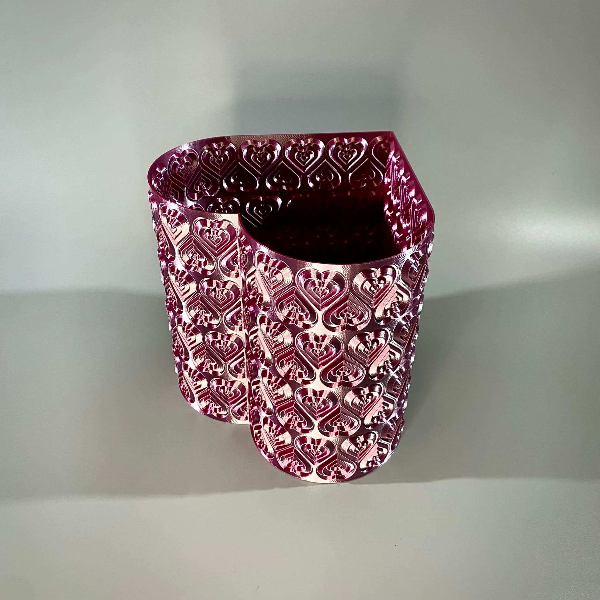 Ripple Heart Vase