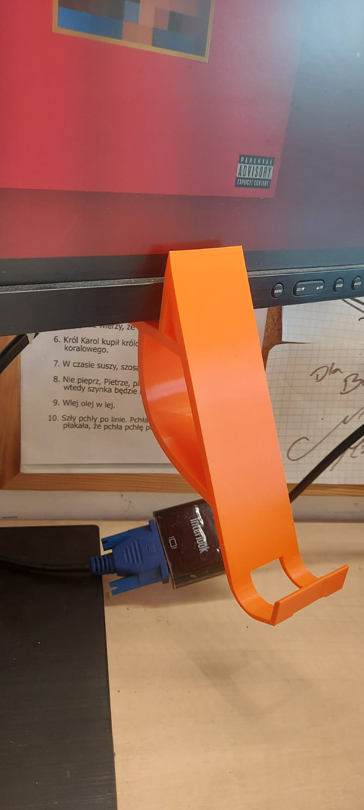 Monitor phone holder