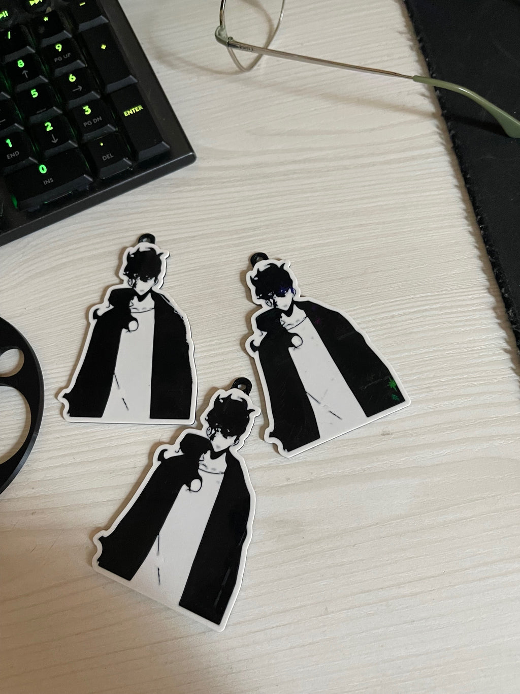 Jin woo solo leveling keychain