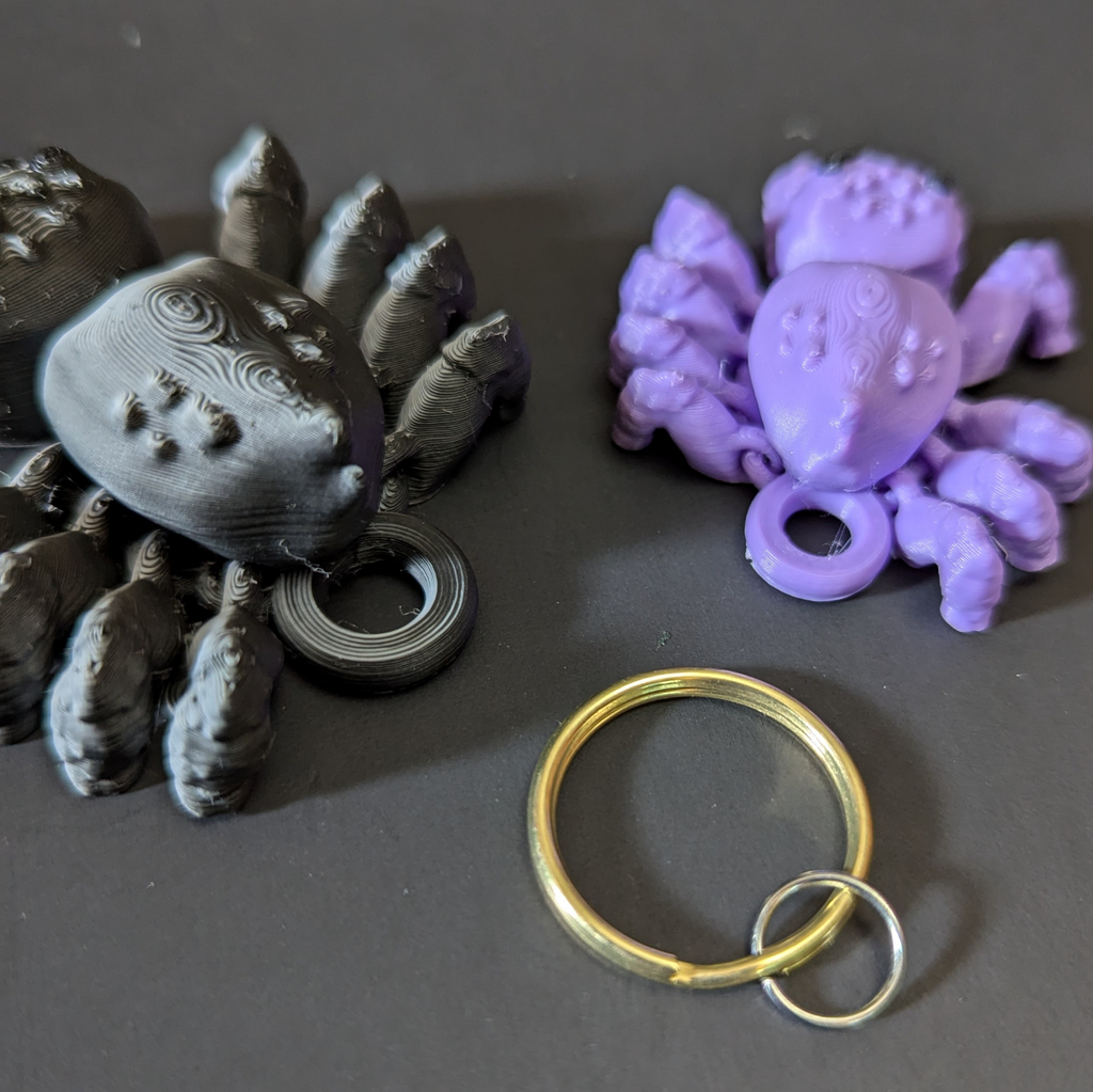 Articulated Jumping Spider Keychain Version