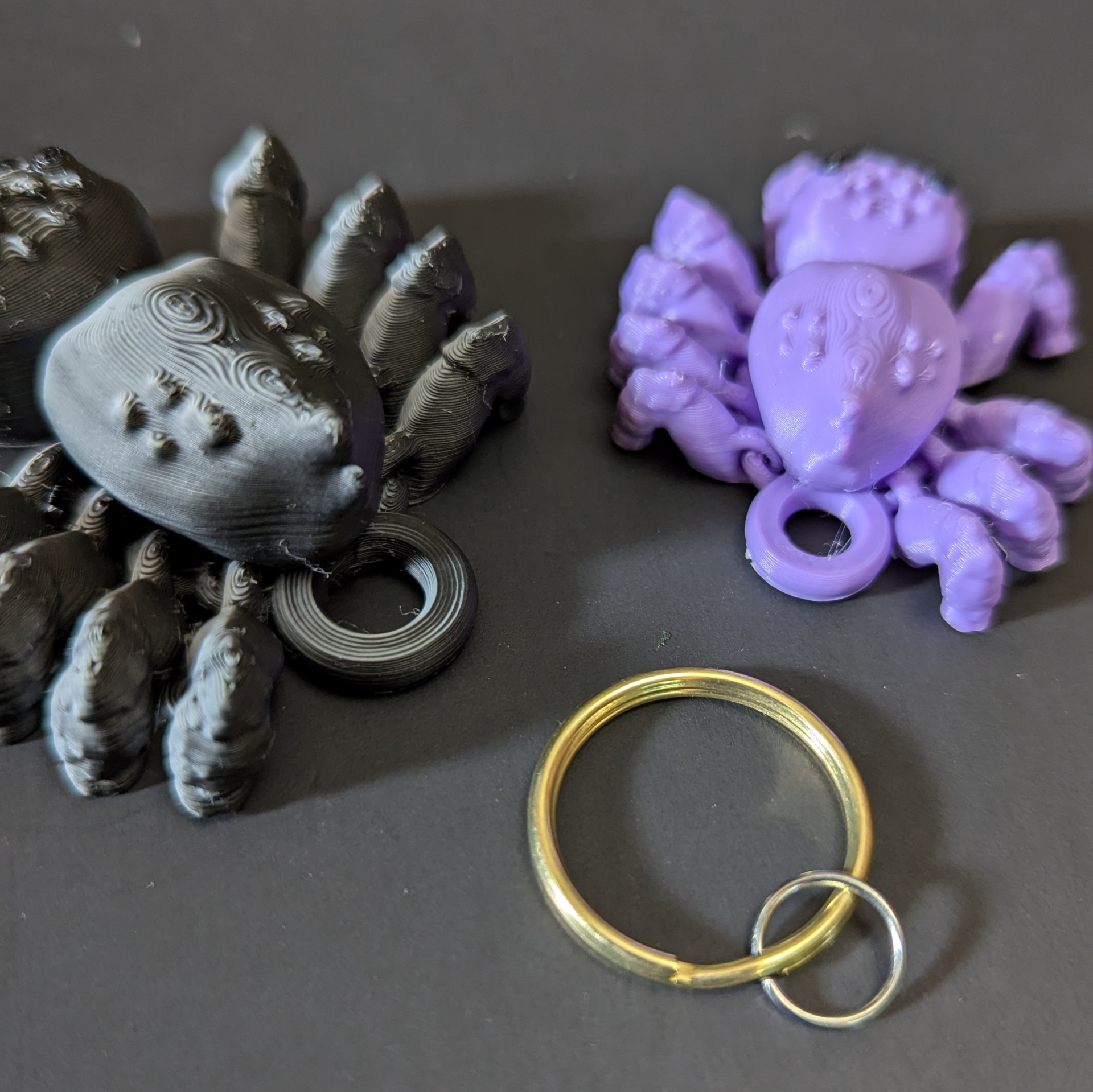 Articulated Jumping Spider Keychain Version