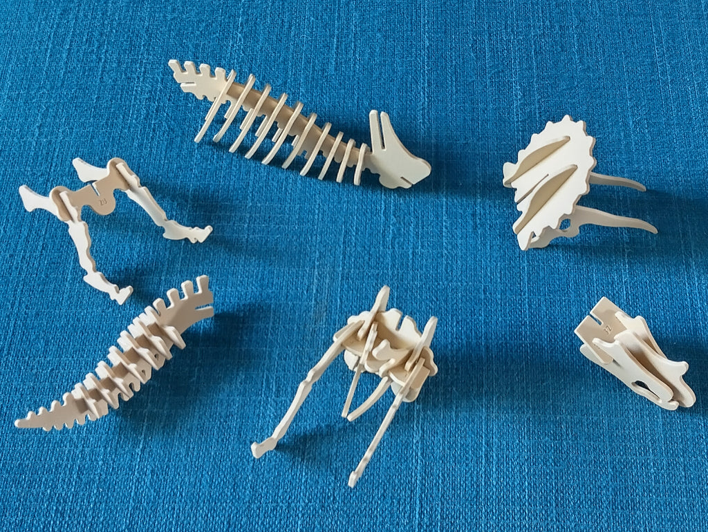 Triceratops, numbered parts