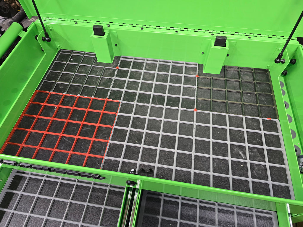 U.S. GENERAL 30 in., 4-Drawer Tech Cart Gridfinity