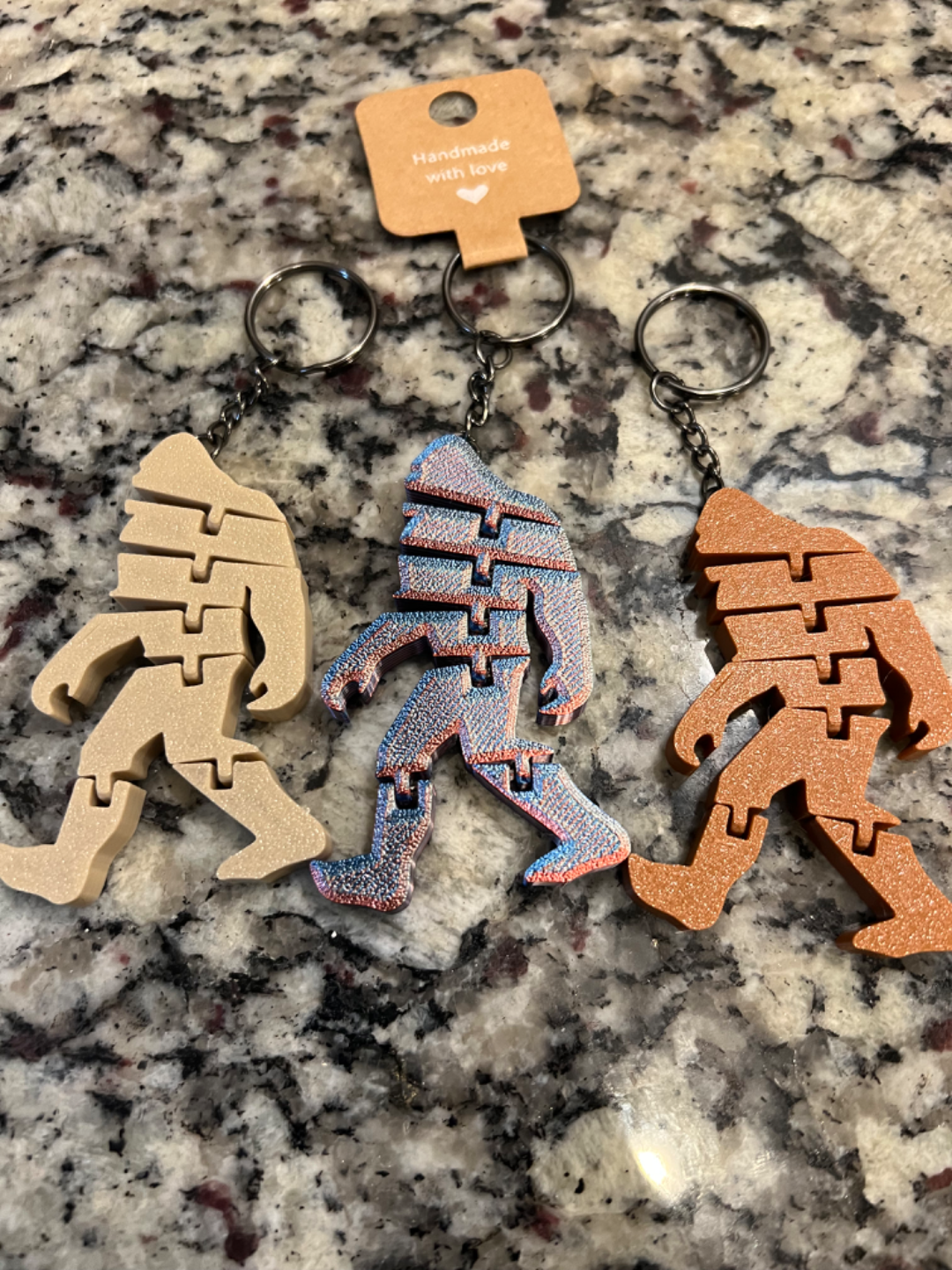 Flexi Sasquatch Keychain