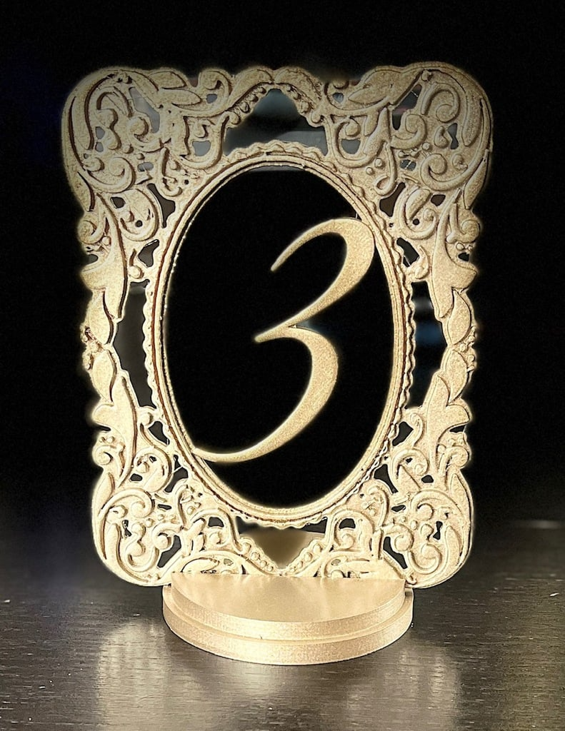 wedding table top numbers!