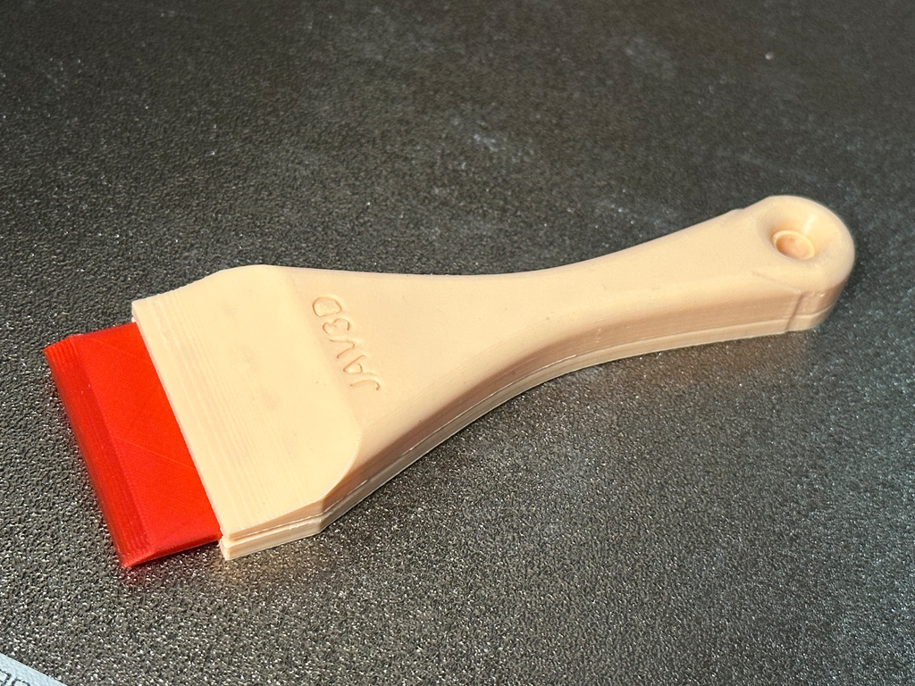 Plastic-Blade Scraper for the Print Bed - Schaber mit Kunststoffklinge für das Druckbett