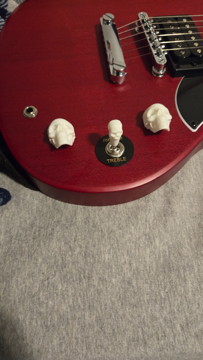 Skull Knob For Treble/Rhythm Selector Switch