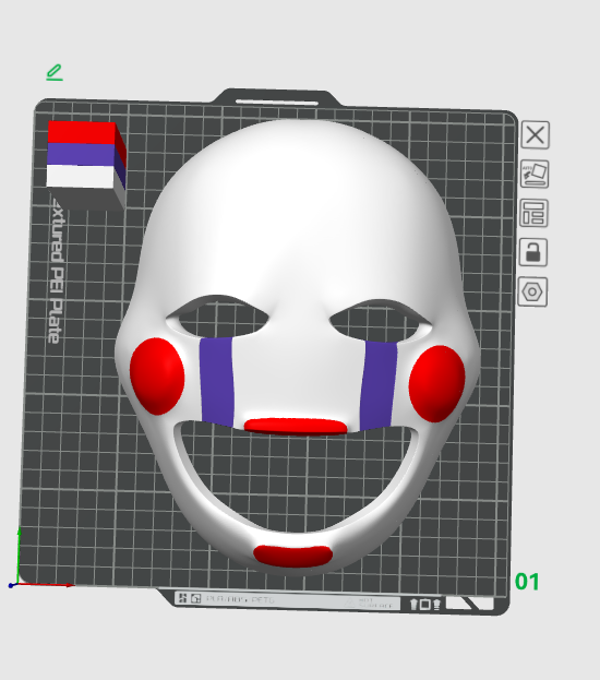 [AMS Ready] FNaF Puppet Mask (Wearable with strap)
