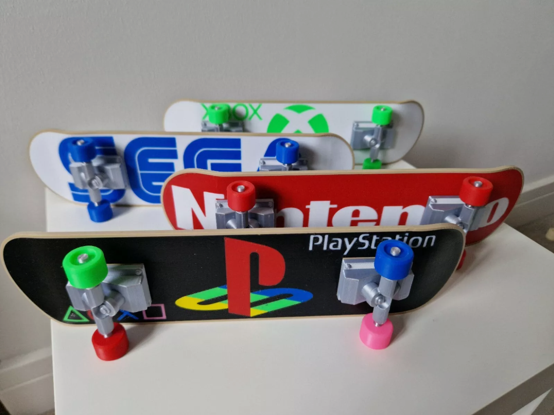Mini Skateboard Deck PlayStation Sega Nintendo
