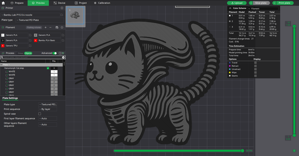 Xenomorph Cat (Alien Movie) - User Requested