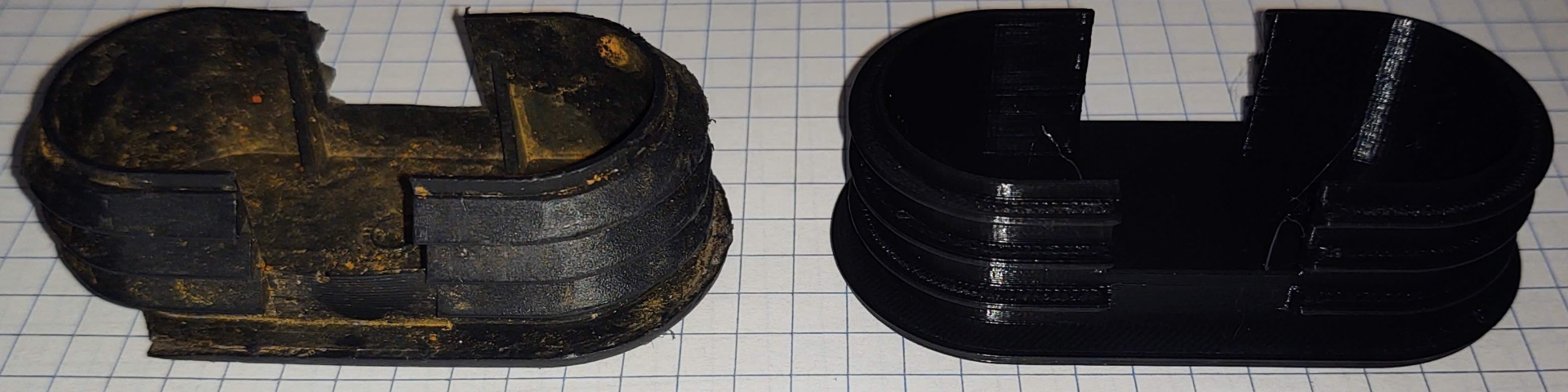 Oval End Cap Maj OD 80mm Min OD 40mm