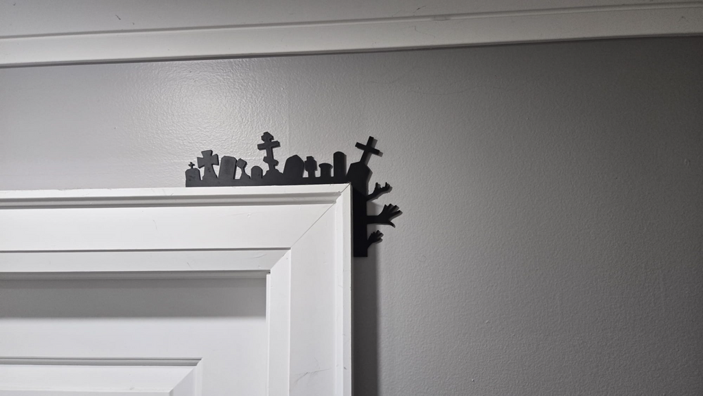 Halloween Tombstone Door Corner