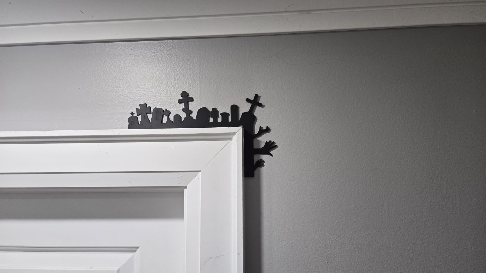 Halloween Tombstone Door Corner