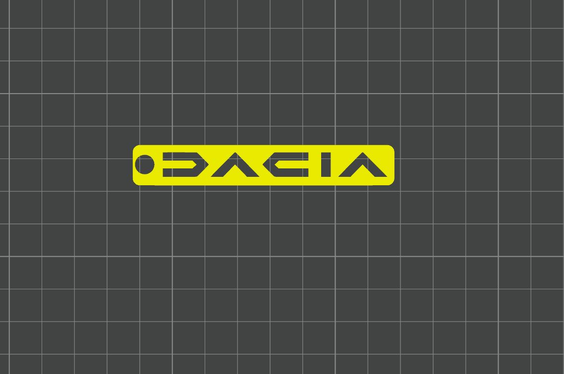 Dacia new logo keychain
