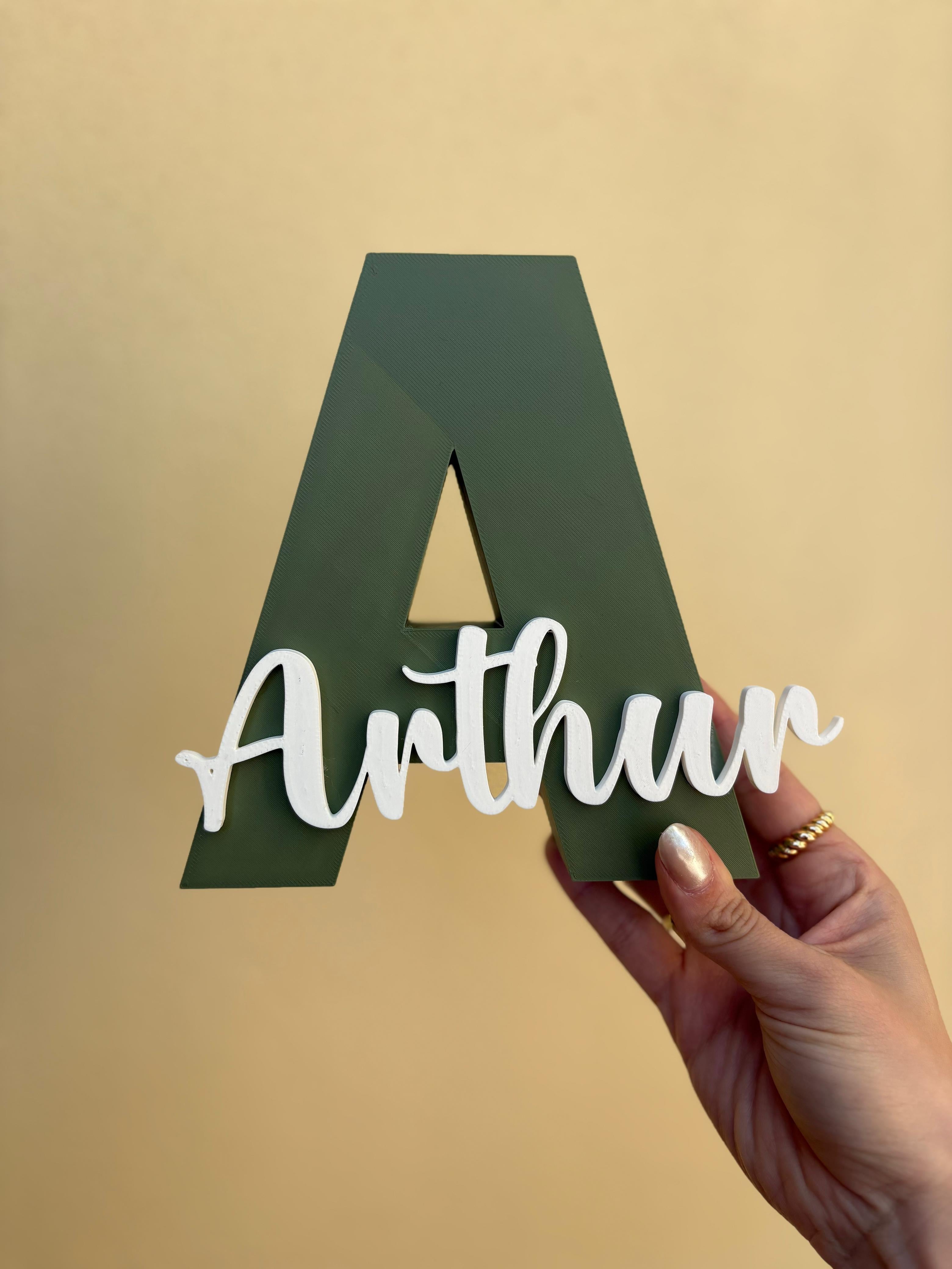 Decorative Name Sign - Customizable