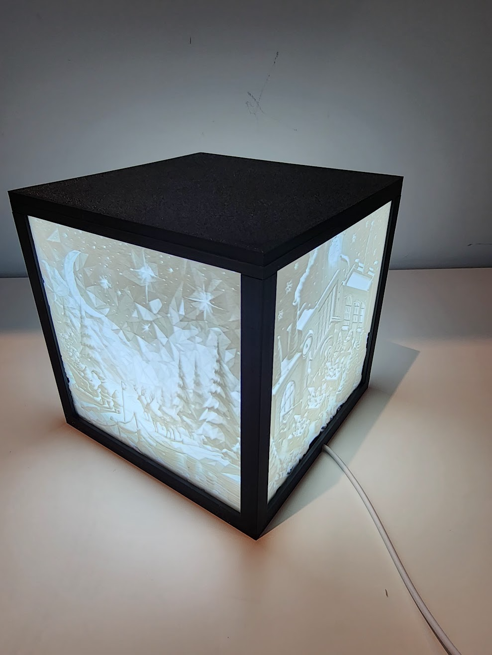 Cube Lamp Lithophane