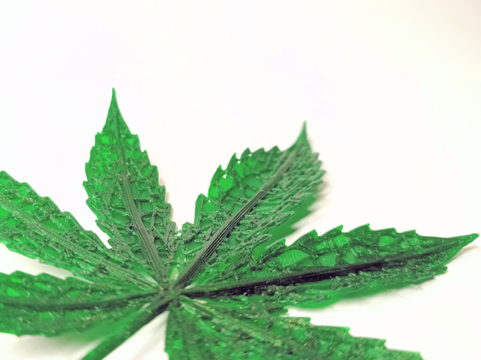 Realistic Artistic Pot Leaf