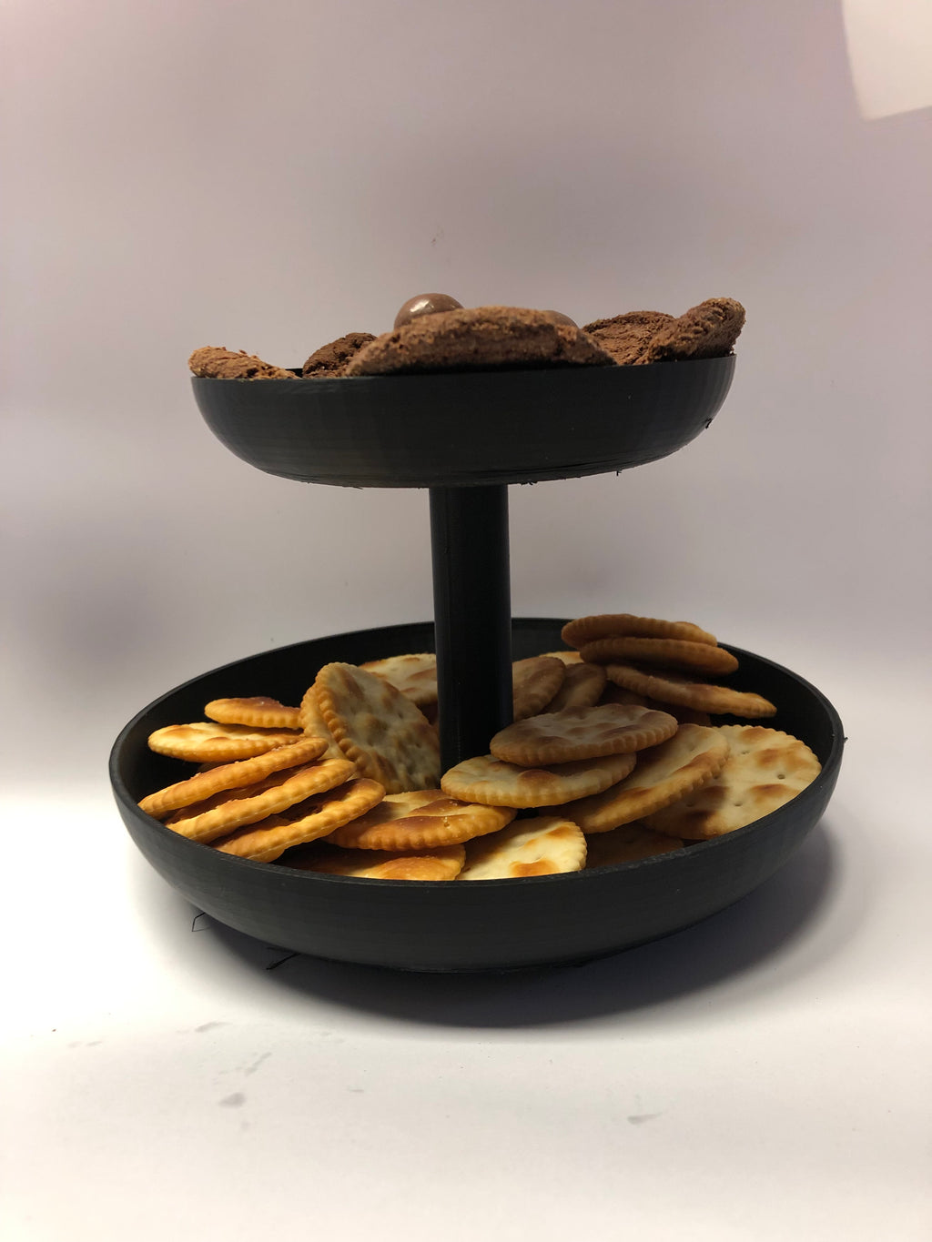 Two tiered cake and snack stand, serving stand