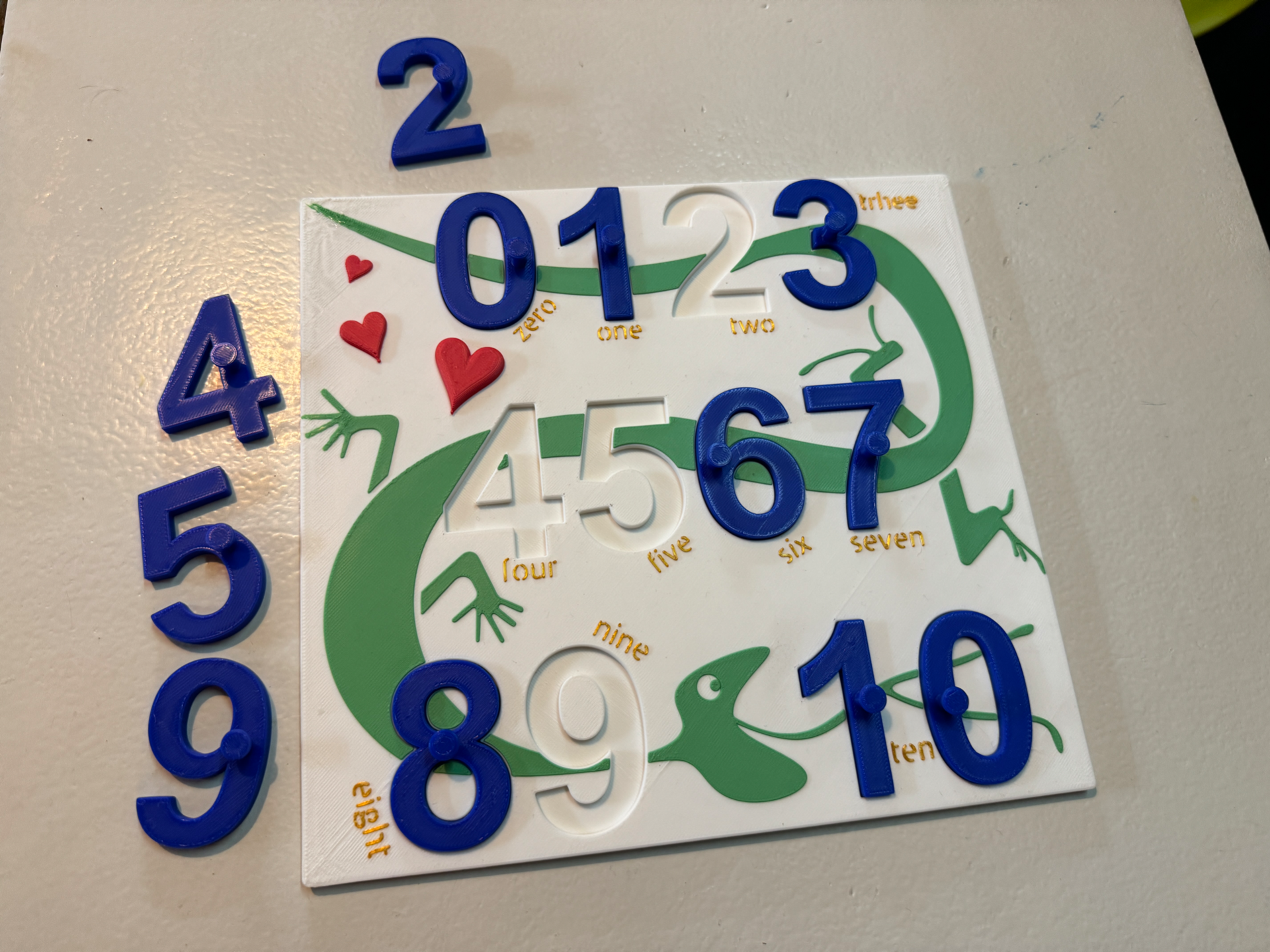 Number Lizard Game