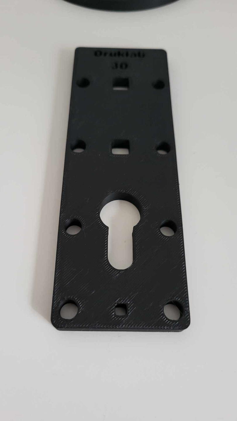 TEMPLATE FOR INSTALLING DOOR HANDLES 72mm 92 mm