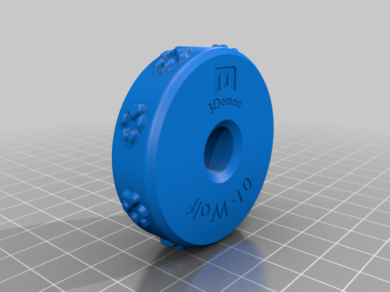 Texture Clay Wheel - Wolf Tracks