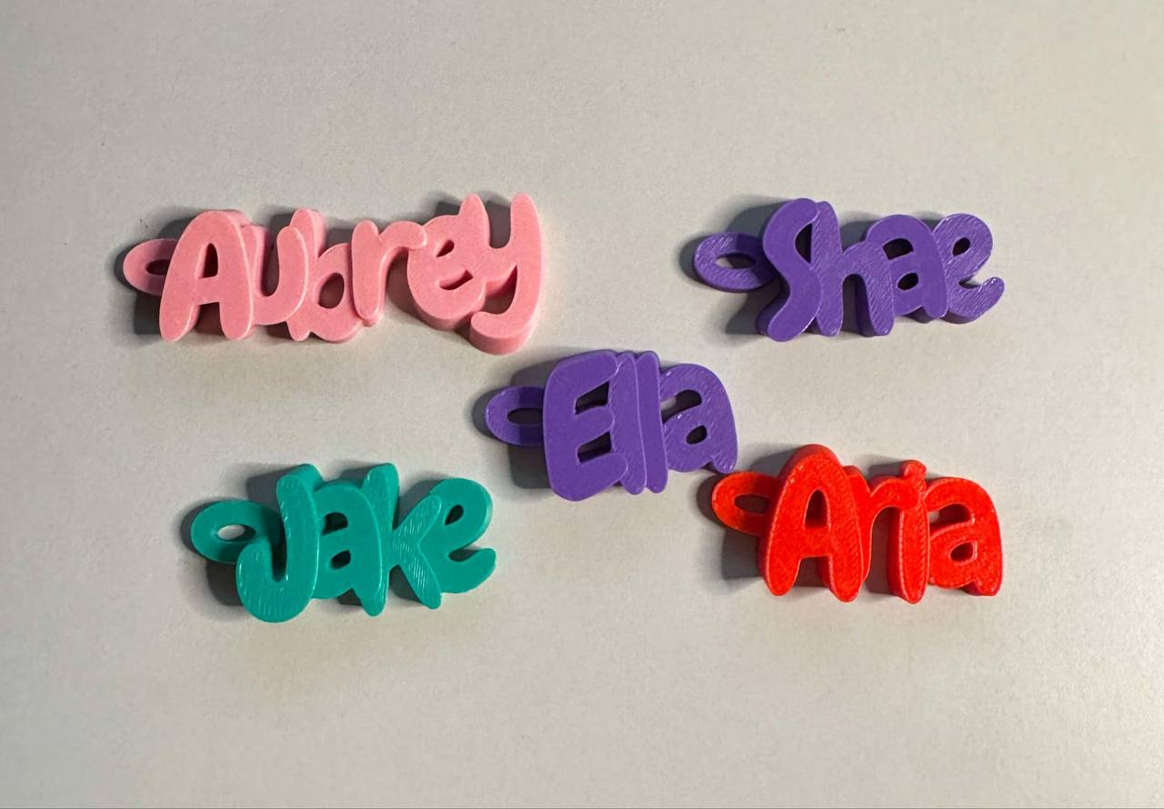 Custom named keychains