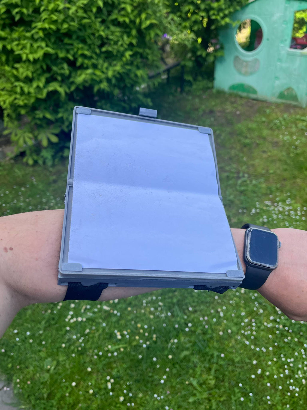 Document case with map on arm holder, tactical