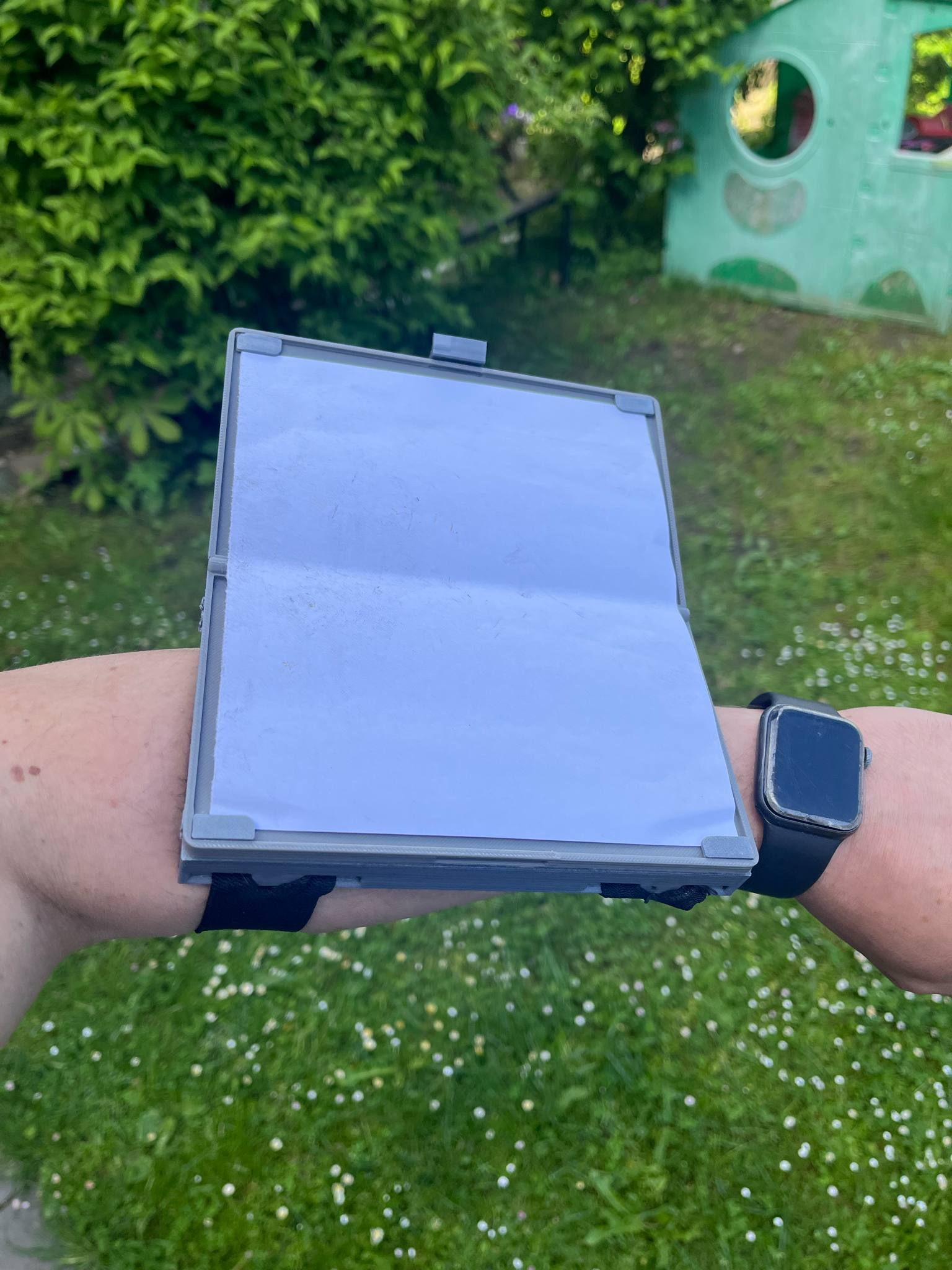 Document case with map on arm holder, tactical