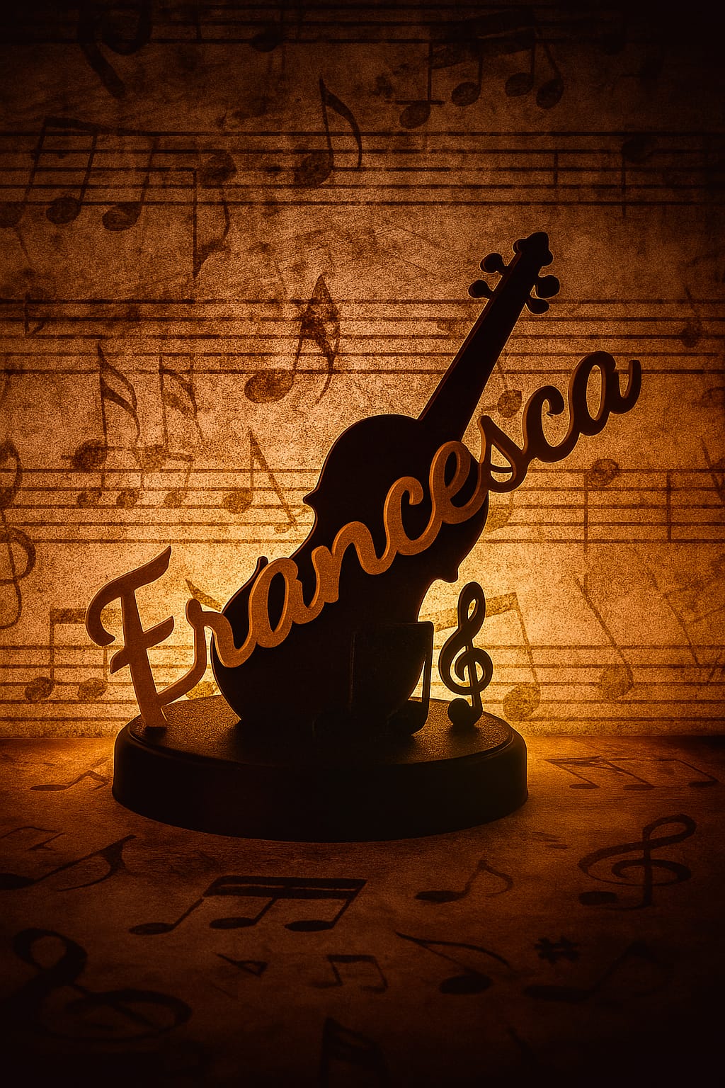 OGGETTO D'ARREDO MUSICALE CON NOME