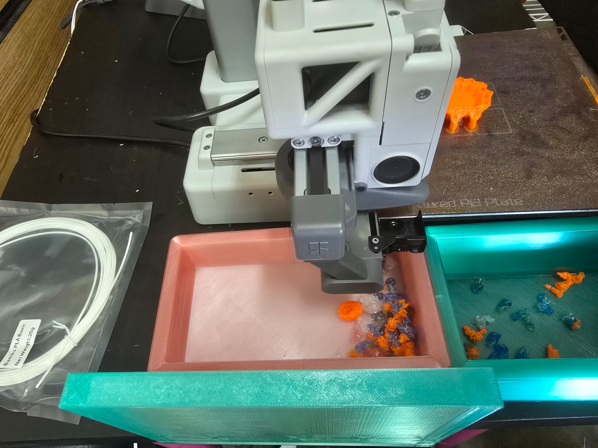 Printer Poop Blocker and Detachable Bin