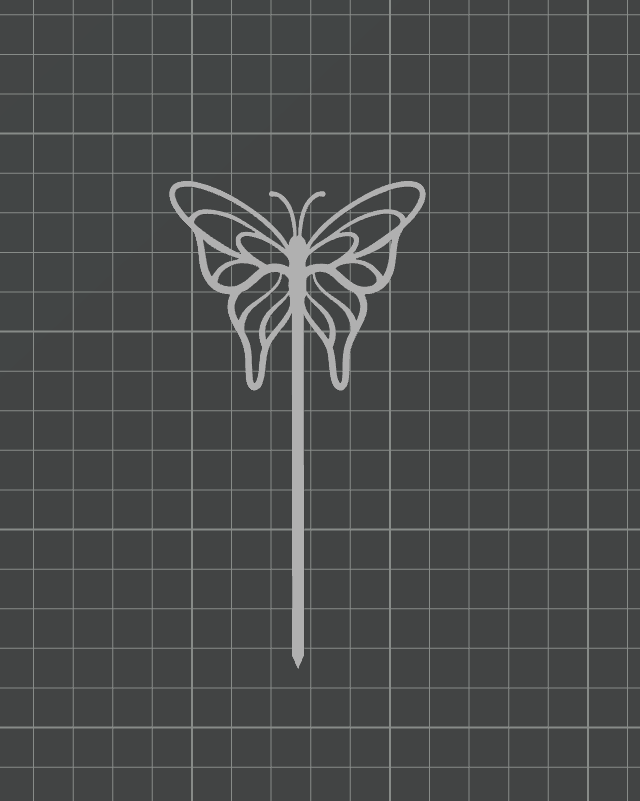 Plant pot stick - Butterfly