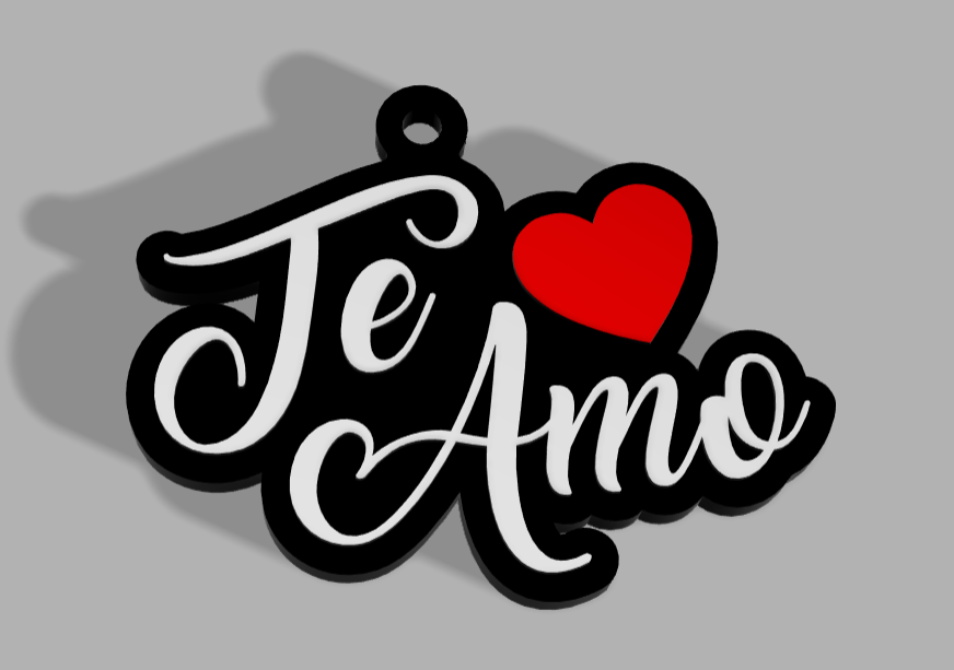 llavero te amo san valentin