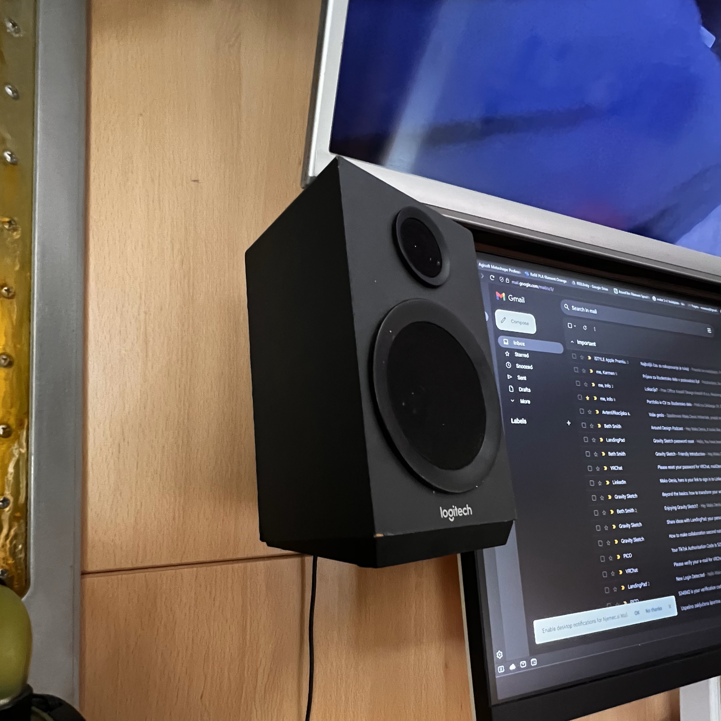 Logitech speaker wall mount